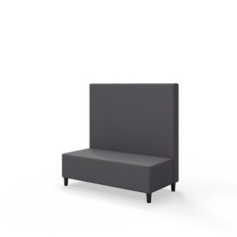 Snake 120 istuinmoduuli, keskikorkea selkänoja, jalat puuta, ik 37,5 cm