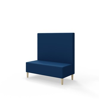 Snake 120 istuinmoduuli, keskikorkea selkänoja, jalat puuta, ik 43 cm