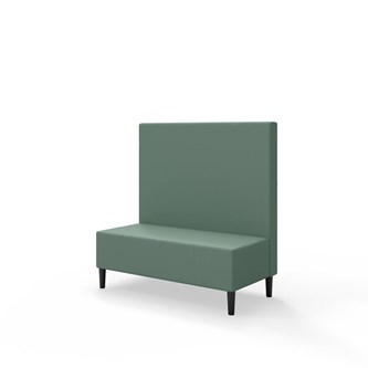 Snake 120 istuinmoduuli, keskikorkea selkänoja, jalat puuta, ik 43 cm