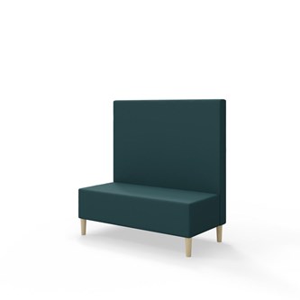 Snake 120 istuinmoduuli, keskikorkea selkänoja, jalat puuta, ik 43 cm