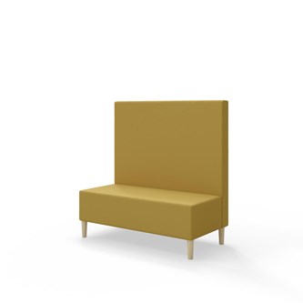 Snake 120 istuinmoduuli, keskikorkea selkänoja, jalat puuta, ik 43 cm