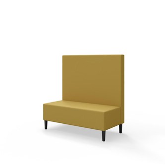 Snake 120 istuinmoduuli, keskikorkea selkänoja, jalat puuta, ik 43 cm