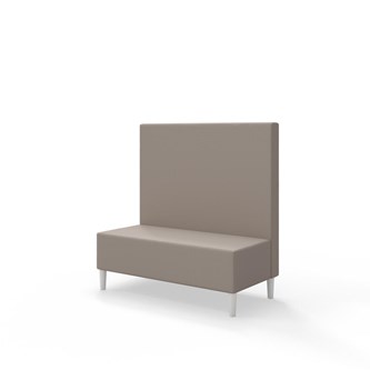 Snake 120 istuinmoduuli, keskikorkea selkänoja, jalat puuta, ik 43 cm