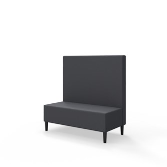 Snake 120 istuinmoduuli, keskikorkea selkänoja, jalat puuta, ik 43 cm