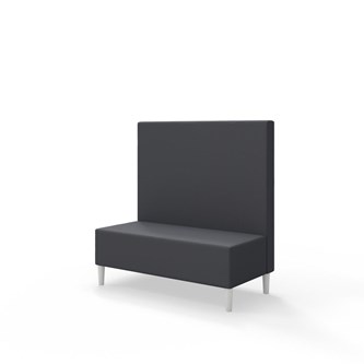 Snake 120 istuinmoduuli, keskikorkea selkänoja, jalat puuta, ik 43 cm