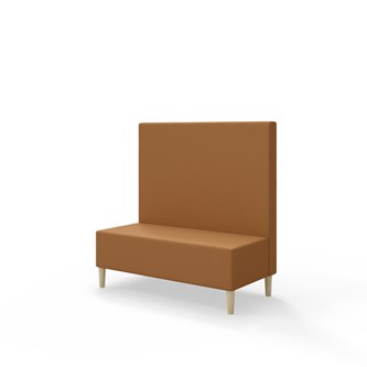 Snake 120 istuinmoduuli, keskikorkea selkänoja, jalat puuta, ik 43 cm