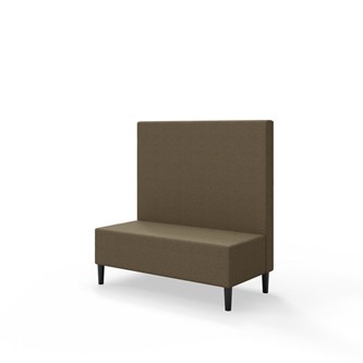 Snake 120 istuinmoduuli, keskikorkea selkänoja, jalat puuta, ik 43 cm