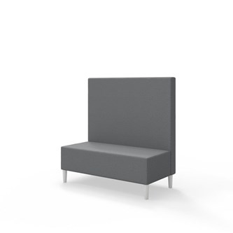 Snake 120 istuinmoduuli, keskikorkea selkänoja, jalat puuta, ik 43 cm