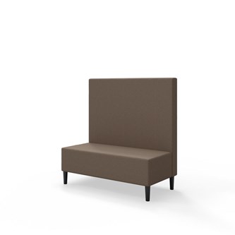 Snake 120 istuinmoduuli, keskikorkea selkänoja, jalat puuta, ik 43 cm