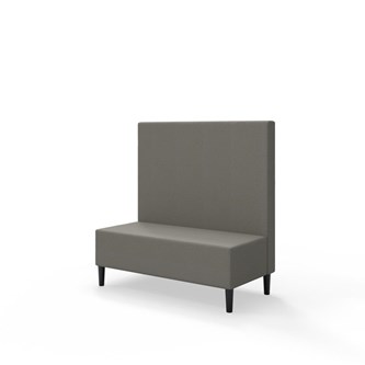 Snake 120 istuinmoduuli, keskikorkea selkänoja, jalat puuta, ik 43 cm