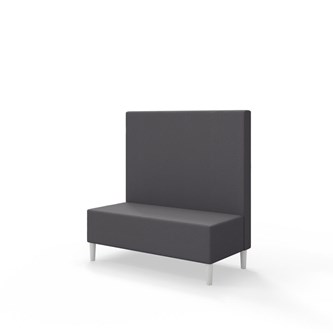 Snake 120 istuinmoduuli, keskikorkea selkänoja, jalat puuta, ik 43 cm