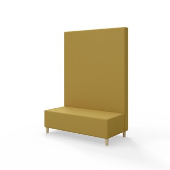 Snake 120 istuinmoduuli, korkea selkänoja, jalat puuta, ik 37,5 cm