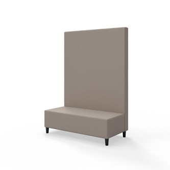 Snake 120 istuinmoduuli, korkea selkänoja, jalat puuta, ik 37,5 cm