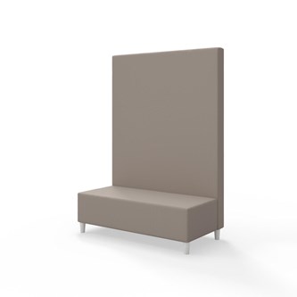 Snake 120 istuinmoduuli, korkea selkänoja, jalat puuta, ik 37,5 cm