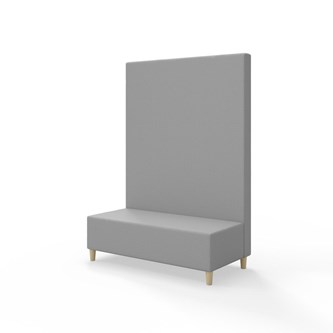 Snake 120 istuinmoduuli, korkea selkänoja, jalat puuta, ik 37,5 cm