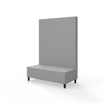 Snake 120 istuinmoduuli, korkea selkänoja, jalat puuta, ik 37,5 cm