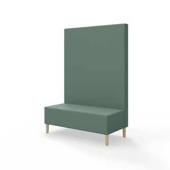 Snake 120 istuinmoduuli, korkea selkänoja, jalat puuta, ik 43 cm