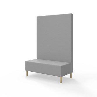 Snake 120 istuinmoduuli, korkea selkänoja, jalat puuta, ik 43 cm