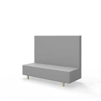 Snake 150 istuinmoduuli, keskikorkea selkänoja, jalat puuta, ik 37,5 cm