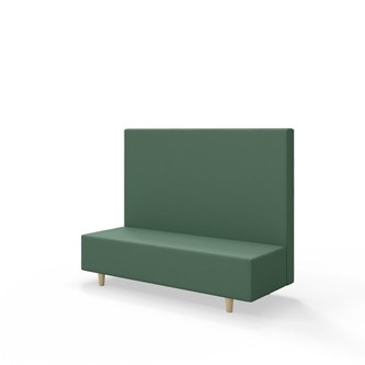 Snake 150 istuinmoduuli, keskikorkea selkänoja, jalat puuta, ik 37,5 cm