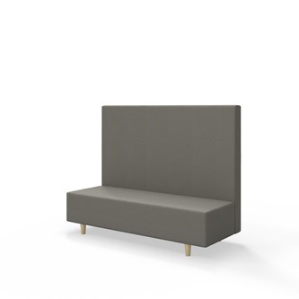 Snake 150 istuinmoduuli, keskikorkea selkänoja, jalat puuta, ik 37,5 cm