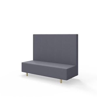 Snake 150 istuinmoduuli, keskikorkea selkänoja, jalat puuta, ik 37,5 cm