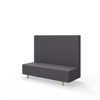 Snake 150 istuinmoduuli, keskikorkea selkänoja, jalat puuta, ik 37,5 cm