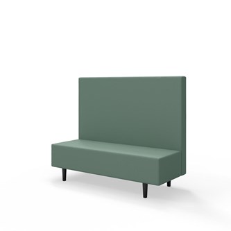 Snake 150 istuinmoduuli, keskikorkea selkänoja, jalat puuta, ik 43 cm