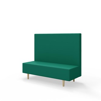 Snake 150 istuinmoduuli, keskikorkea selkänoja, jalat puuta, ik 43 cm