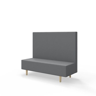 Snake 150 istuinmoduuli, keskikorkea selkänoja, jalat puuta, ik 43 cm