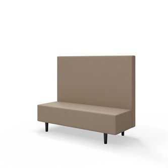 Snake 150 istuinmoduuli, keskikorkea selkänoja, jalat puuta, ik 43 cm