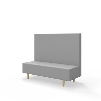 Snake 150 istuinmoduuli, keskikorkea selkänoja, jalat puuta, ik 43 cm