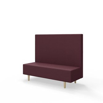 Snake 150 istuinmoduuli, keskikorkea selkänoja, jalat puuta, ik 43 cm