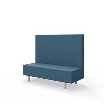 Snake 150 istuinmoduuli, keskikorkea selkänoja, jalat puuta, ik 43 cm