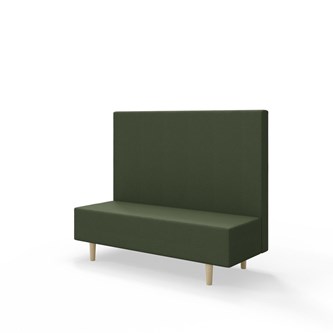 Snake 150 istuinmoduuli, keskikorkea selkänoja, jalat puuta, ik 43 cm