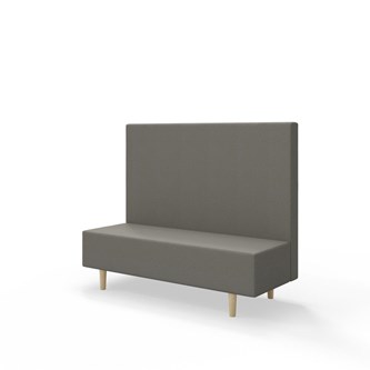 Snake 150 istuinmoduuli, keskikorkea selkänoja, jalat puuta, ik 43 cm