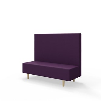 Snake 150 istuinmoduuli, keskikorkea selkänoja, jalat puuta, ik 43 cm