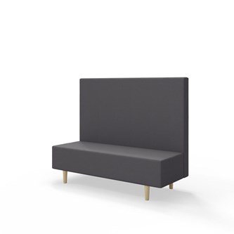 Snake 150 istuinmoduuli, keskikorkea selkänoja, jalat puuta, ik 43 cm