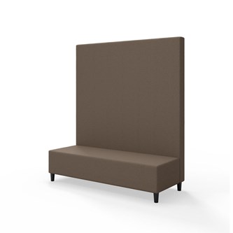 Snake 150 istuinmoduuli, korkea selkänoja, jalat puuta, ik 37,5 cm