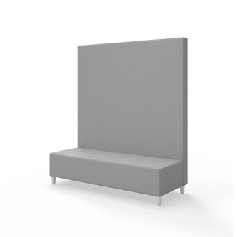 Snake 150 istuinmoduuli, korkea selkänoja, jalat puuta, ik 37,5 cm