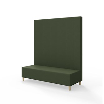 Snake 150 istuinmoduuli, korkea selkänoja, jalat puuta, ik 37,5 cm