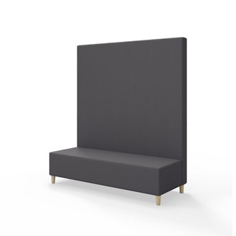 Snake 150 istuinmoduuli, korkea selkänoja, jalat puuta, ik 37,5 cm