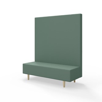 Snake 150 istuinmoduuli, korkea selkänoja, jalat puuta, ik 43 cm