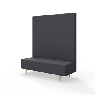 Snake 150 istuinmoduuli, korkea selkänoja, jalat puuta, ik 43 cm