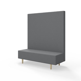 Snake 150 istuinmoduuli, korkea selkänoja, jalat puuta, ik 43 cm