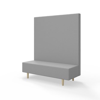 Snake 150 istuinmoduuli, korkea selkänoja, jalat puuta, ik 43 cm