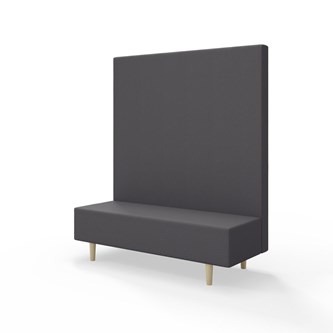 Snake 150 istuinmoduuli, korkea selkänoja, jalat puuta, ik 43 cm