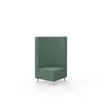 Snake kulmarahi 90°, keskikorkea selkänoja, jalat puuta, ik 37,5 cm