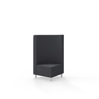 Snake kulmarahi 90°, keskikorkea selkänoja, jalat puuta, ik 37,5 cm