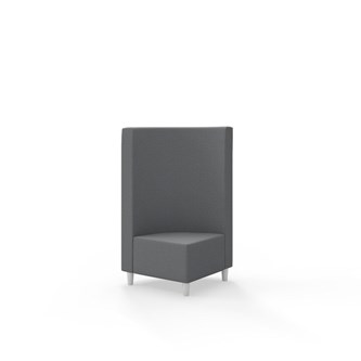 Snake kulmarahi 90°, keskikorkea selkänoja, jalat puuta, ik 37,5 cm